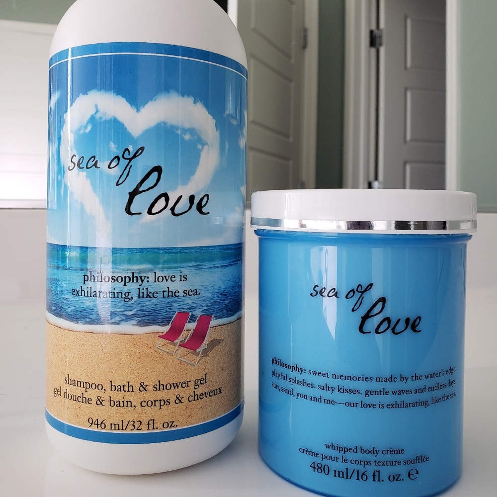 Philosophy body wash and lotion